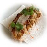 Tapa Tosta de chicharrones de La Terraza - Sada